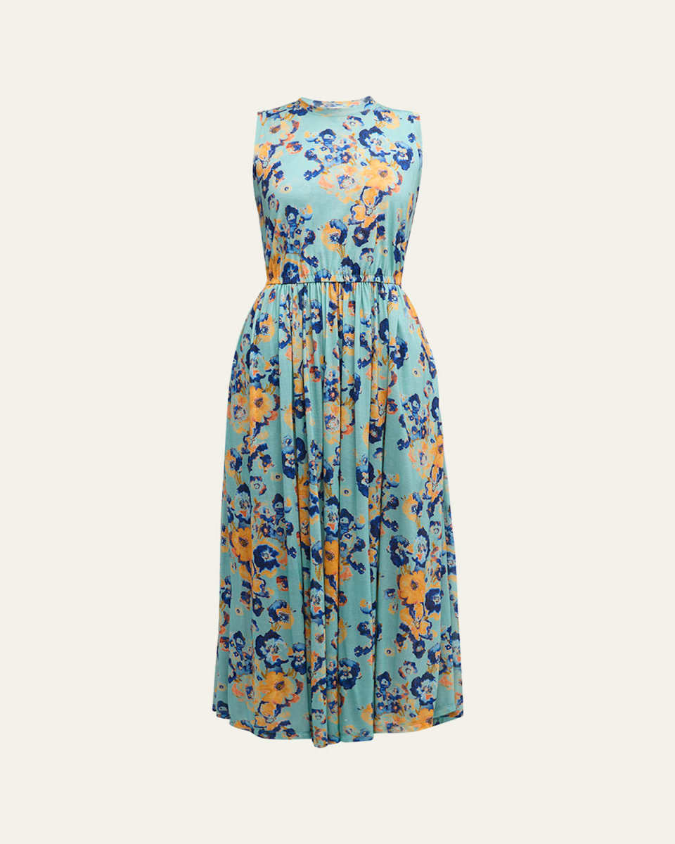 Irina Sleeveless Floral Maxi Dress